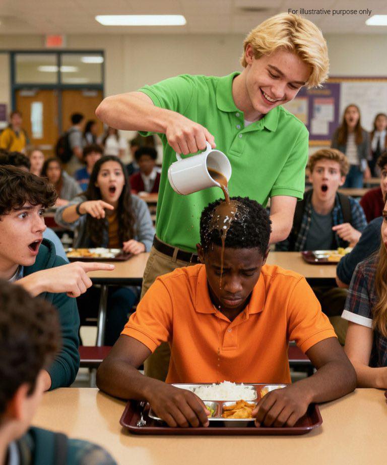 Estudiante vierte café sobre su nuevo compañero negro, sin saber que es campeón de taekwondo…