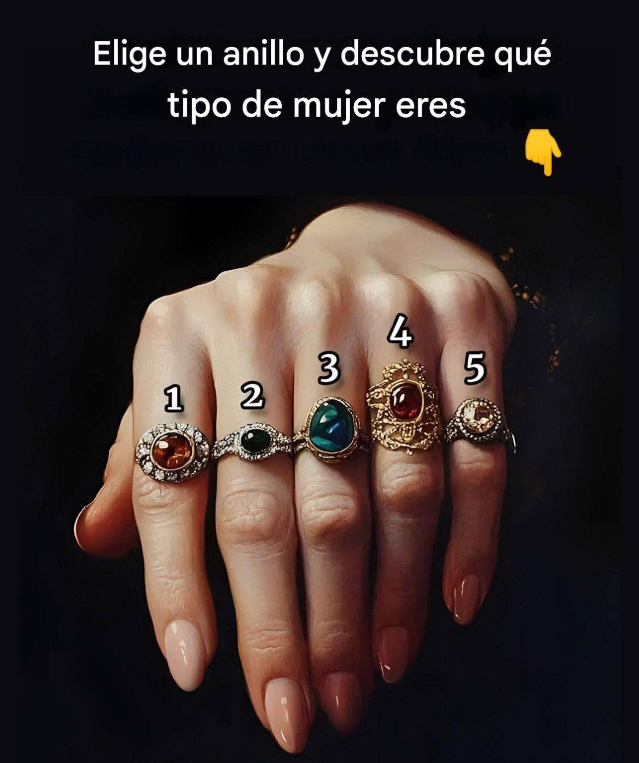 Elige un anillo para descubrir qué tipo de mujer eres