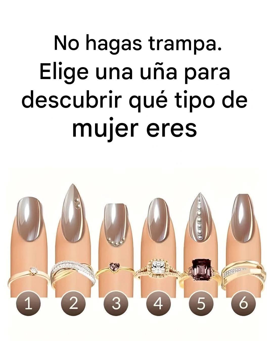 ²¿Qué uña te atrae más? Revela qué tipo de mujer eres.