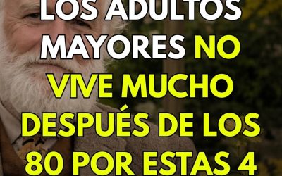 Cinco errores mortales que los adultos mayores cometen a diario y acortan su esperanza de vida.