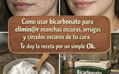 Disminuye las arrugas y manchas de tu cara en solo 7 noches, aplicando la mascarilla de BICARBONATO