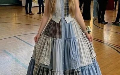 Cosí un vestido con las camisas de mi padre para el baile de graduación en su honor. Mis compañeros de clase se rieron hasta que el