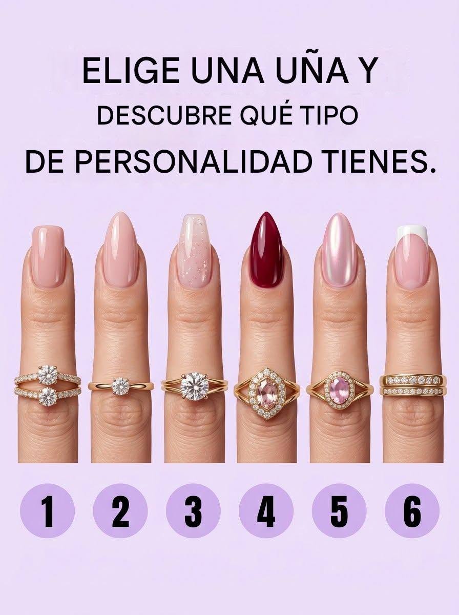 Elige un diseño de uñas y descubre lo que revela sobre tu personalidad.