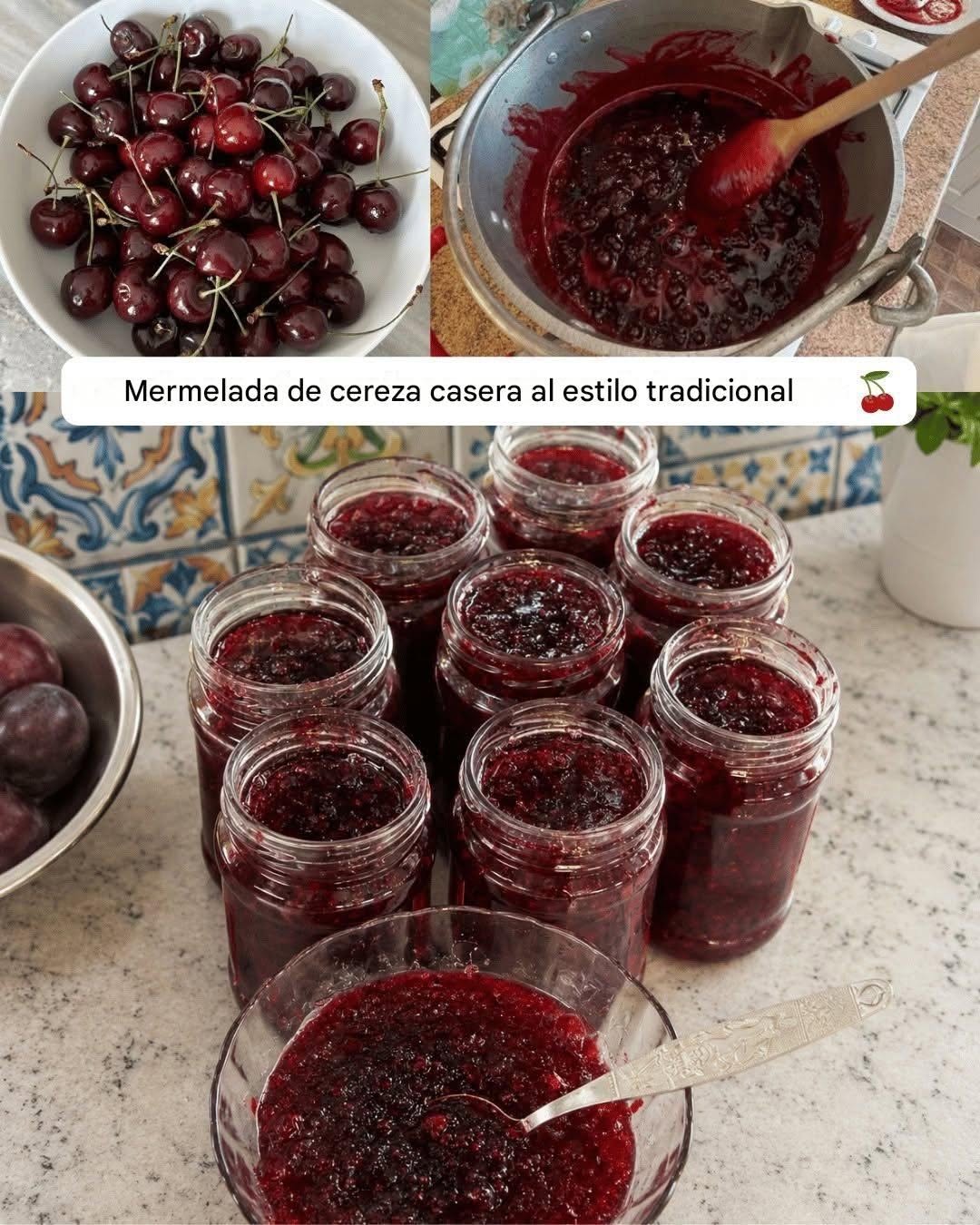 Mermelada casera de cereza a la antigua: receta tradicional y sabrosa