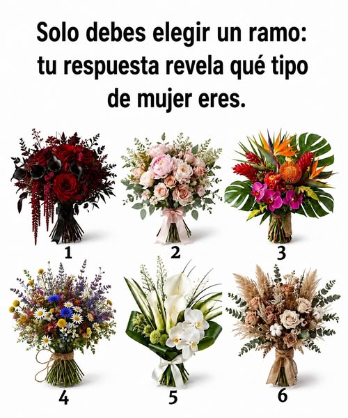 Solo debes elegir un ramo: tu respuesta revela qué tipo de mujer eres.