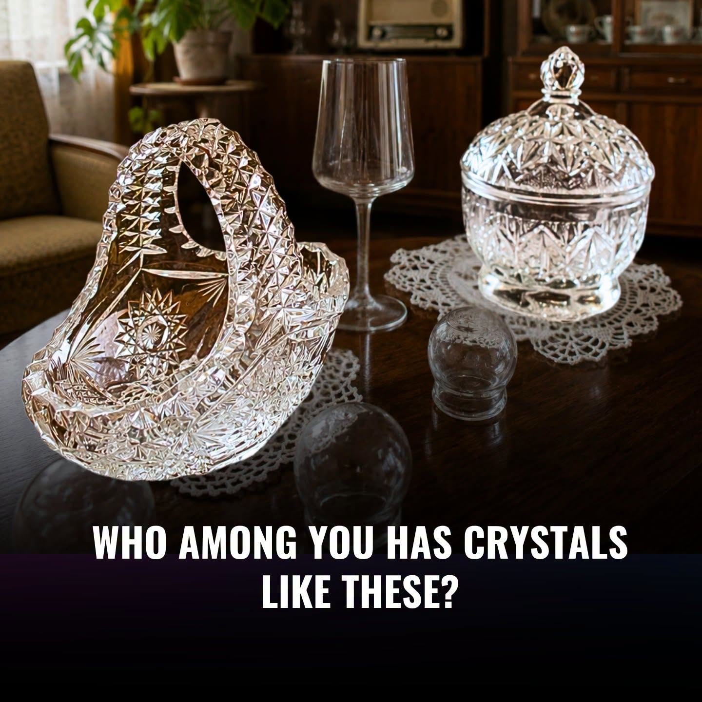 ¿Quién de vosotros aún tiene cristales como estos en casa?