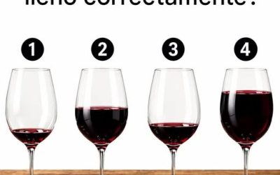 ¿Qué vaso está lleno correctamente?