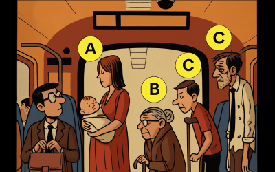 ¿A quién le darías tu asiento? 8 acertijos de personalidad que revelan tu verdadera naturaleza.