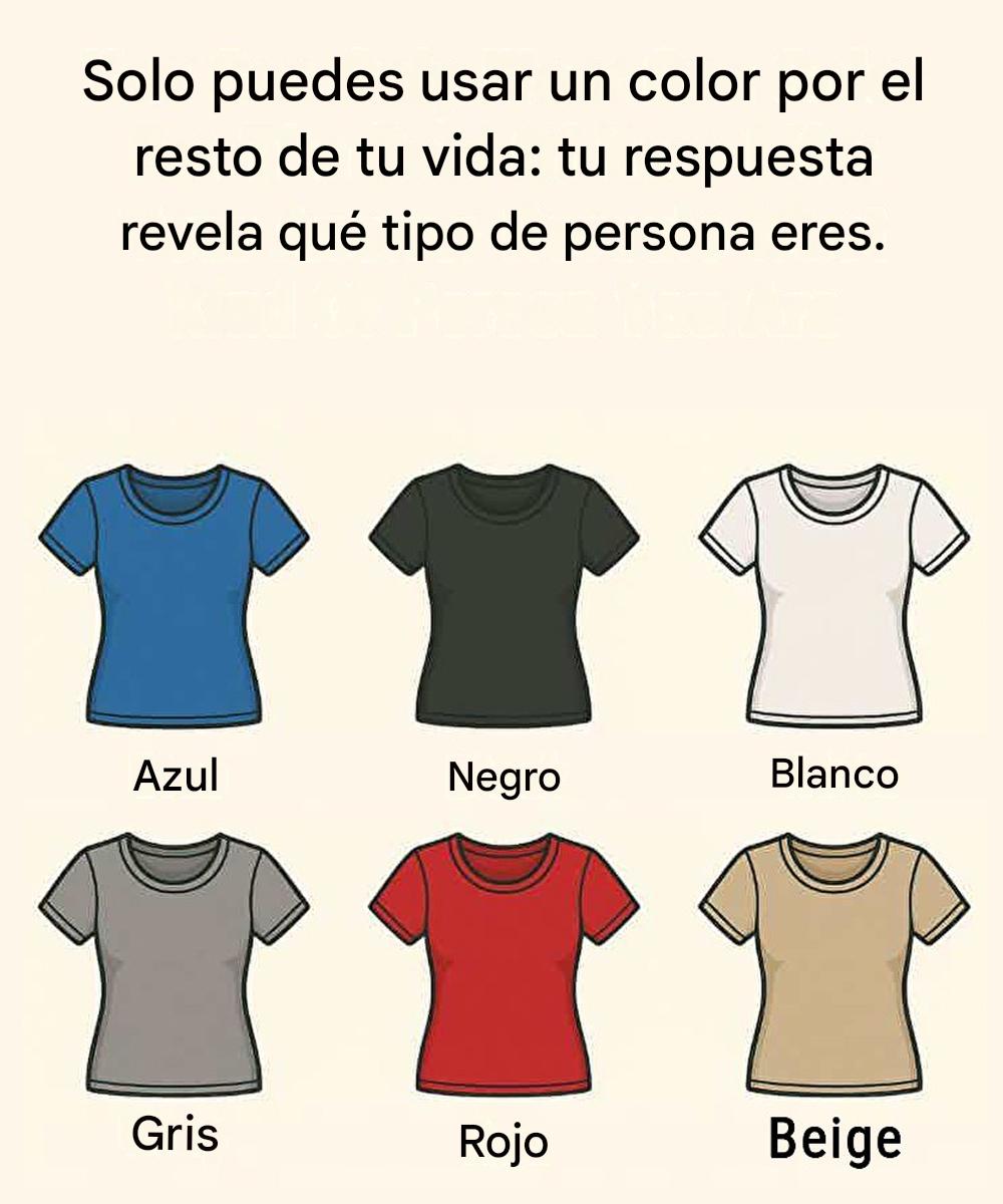 Solo puedes usar un color por el resto de tu vida: tu respuesta revela qué tipo de persona eres.