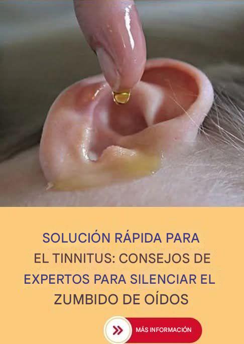 Pon 2 gotas en tu oído y volverás a oír como antes. Recupera tu audición.
