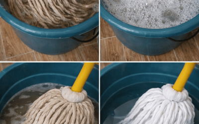 Si una fregona está muy sucia, no la vuelvas a comprar: una gota de este ingrediente y quedará como nueva.