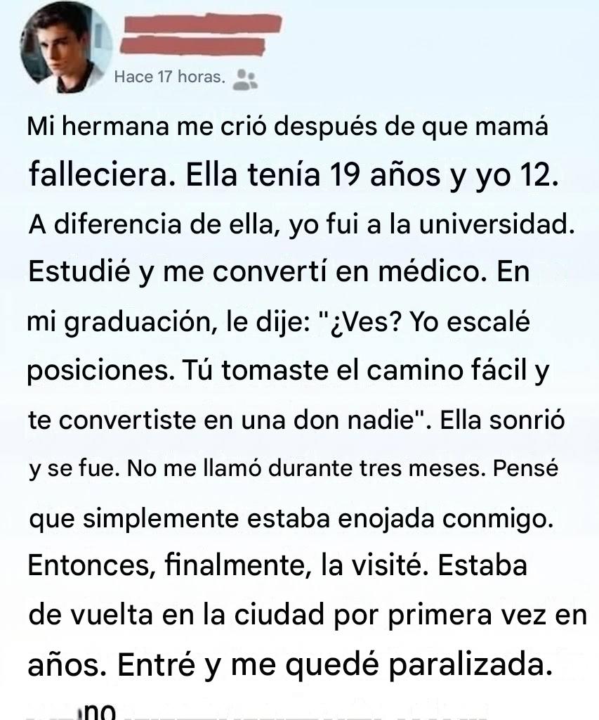 Llamé a mi hermana “nadie” después de que me criara; Entonces me di cuenta de lo equivocado que estaba.