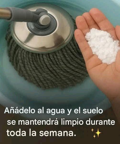 Coloca este ingrediente en tu cubo y en el suelo