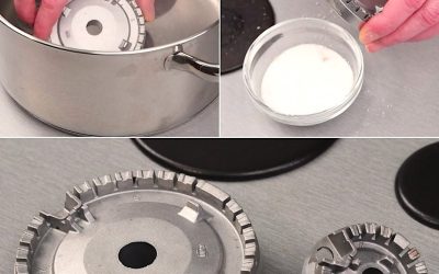 Solo necesitas 2 INGREDIENTES NATURALES Aquí tienes el truco para limpiar tu placa de gas y que parezca nueva.