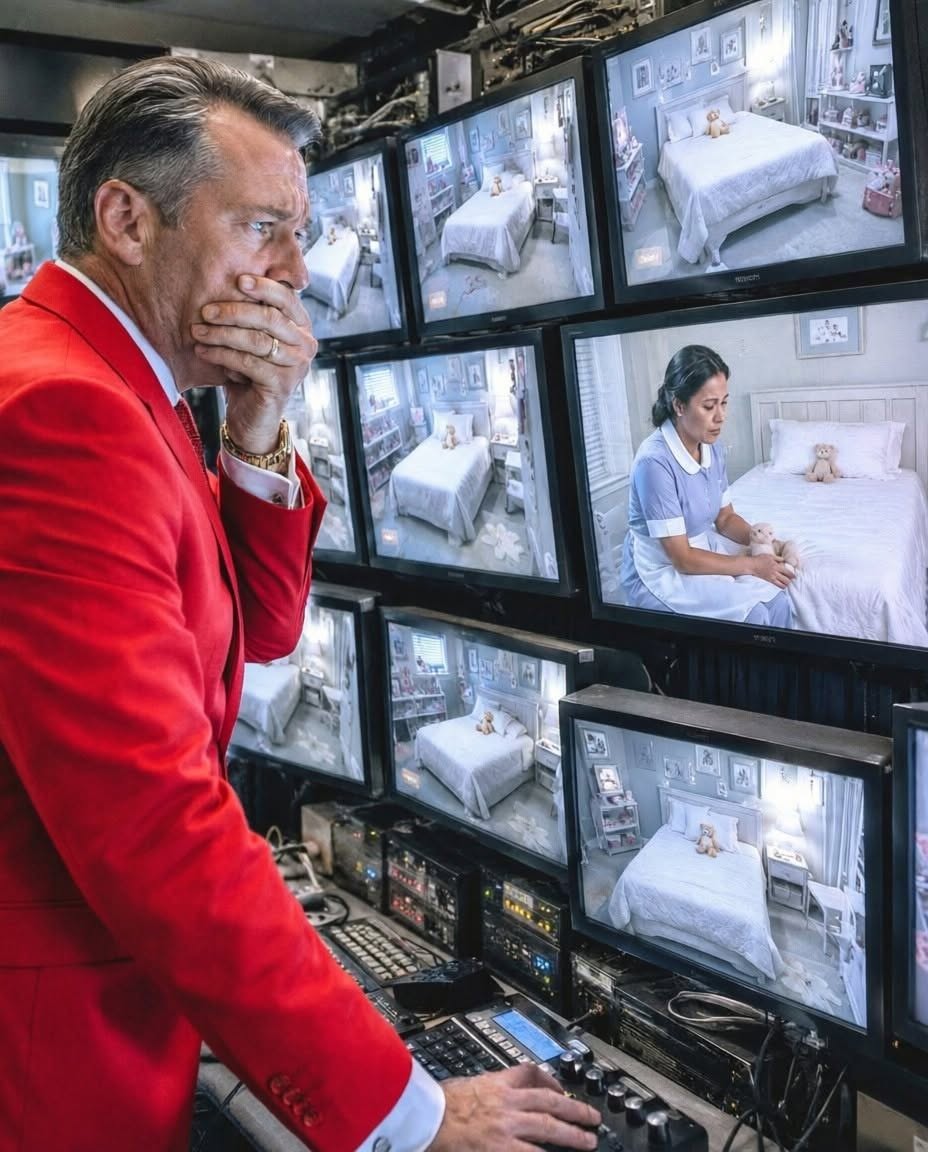 Historia completa: El multimillonario fingió que se iba a Europa… Pero lo que vio captado por cámaras ocultas entre su ama de llaves y sus hijas le dejó sin palabras.