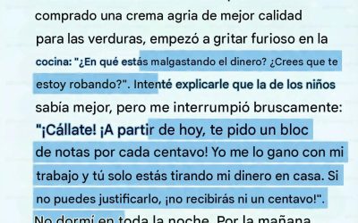 Mi marido gritó y exigió el recibo de una sola caja de nata agria: “¡Vives de mi dinero!” – a la mañana siguiente le puse una “factura” delante que le hizo llorar