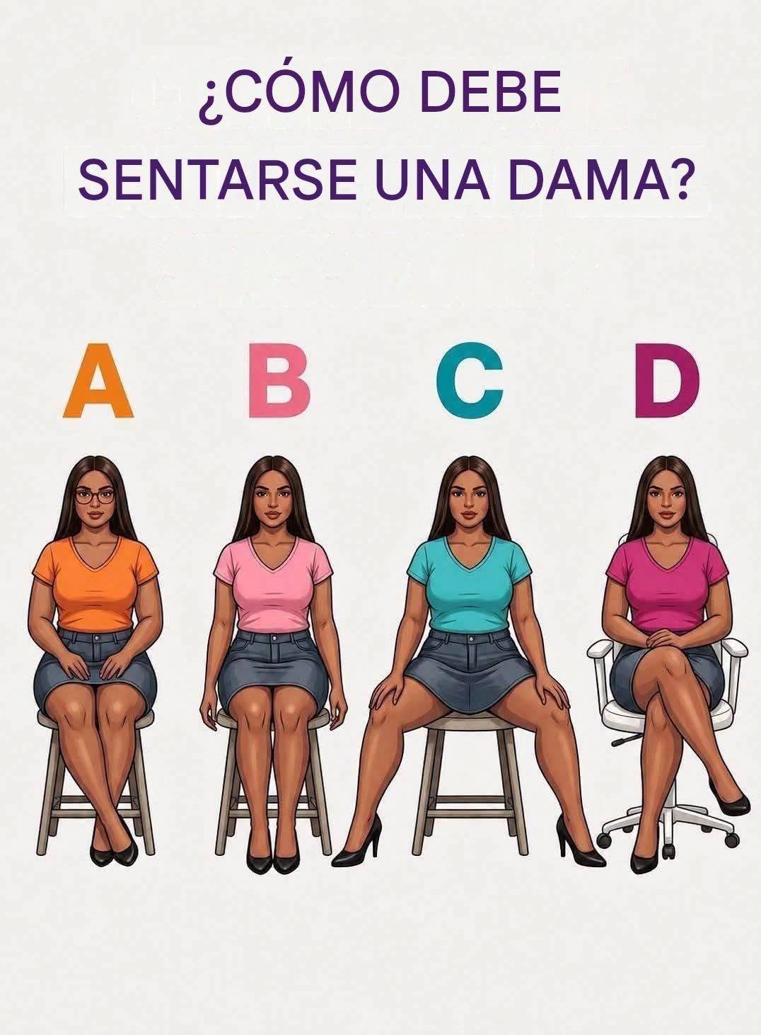 Test de personalidad: ¿Puede la forma en que una mujer se sienta revelar algo? ¡Descubre la respuesta!