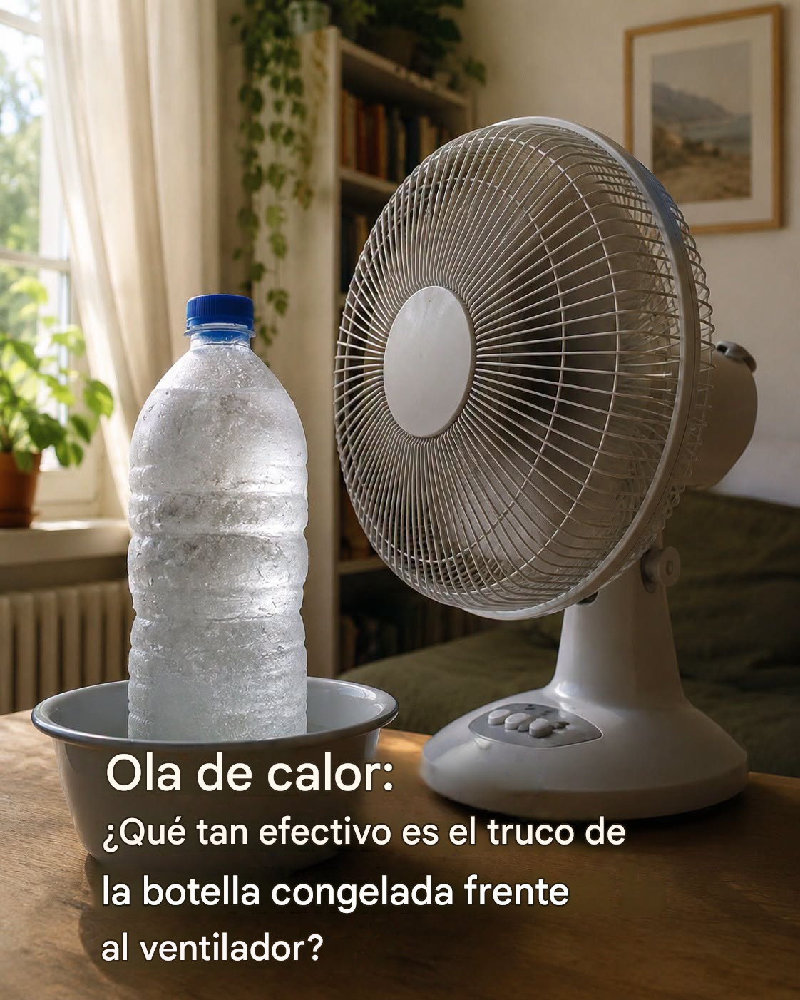 Ola de calor: ¿Qué tan efectivo es el truco con la botella congelada para el ventilador?