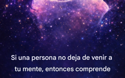 Cuando alguien no deja de aparecer en tus pensamientos