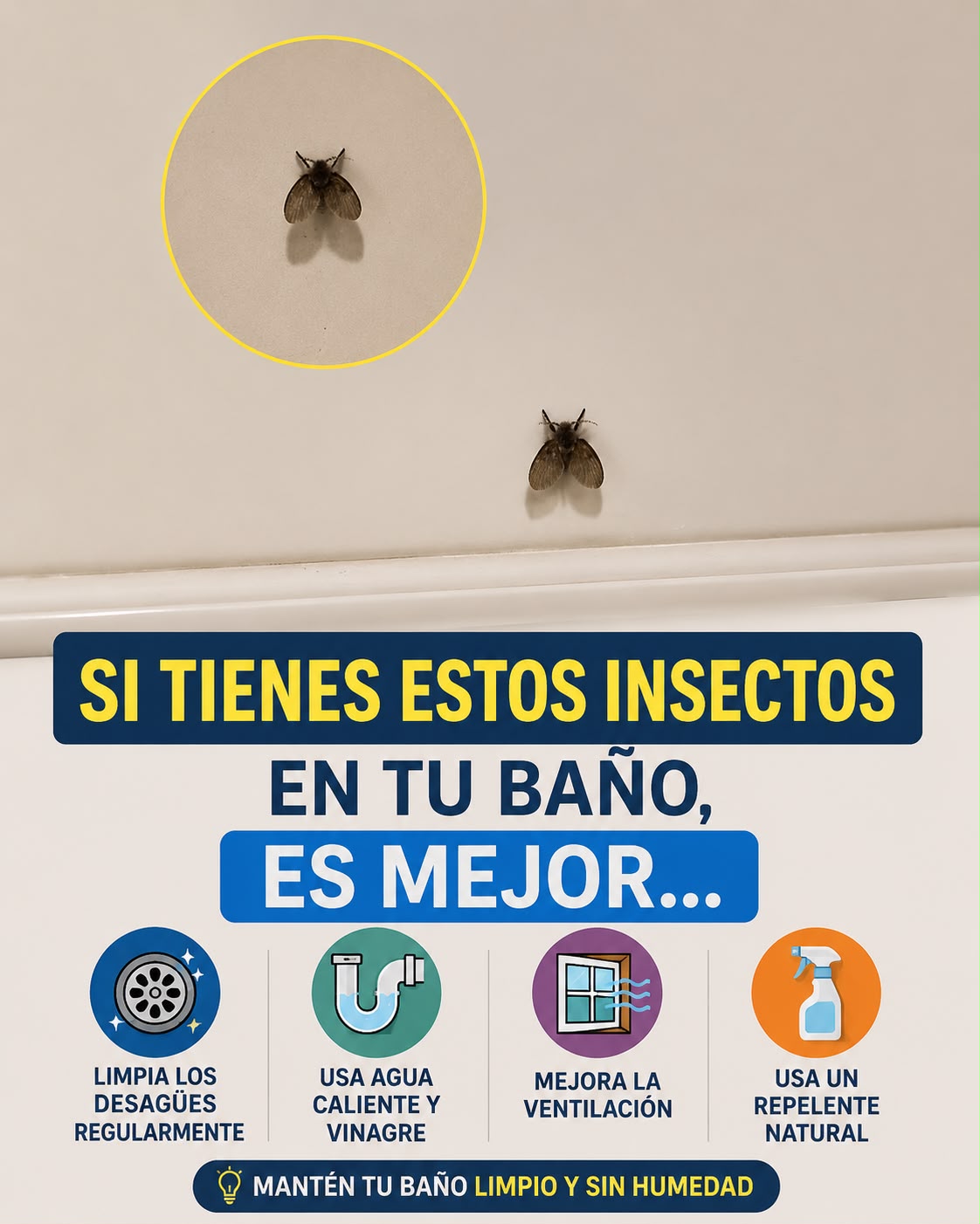 La mosca de baño que aparece en muchas casas y lo que su presencia podría indicar