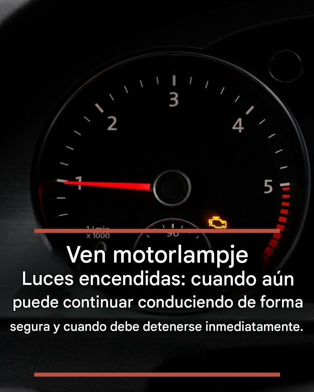 La luz amarilla del motor está encendida: cuándo aún puedes conducir con seguridad y cuándo tienes que parar inmediatamente