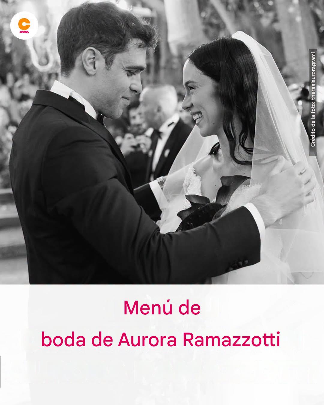 ¡SIN CHEFS ESTRELLA NI TRADICIÓN SICILIANA! 😮 Esto es lo que había en el menú de la boda de 👇 Aurora Ramazzotti y Goffredo Cerza