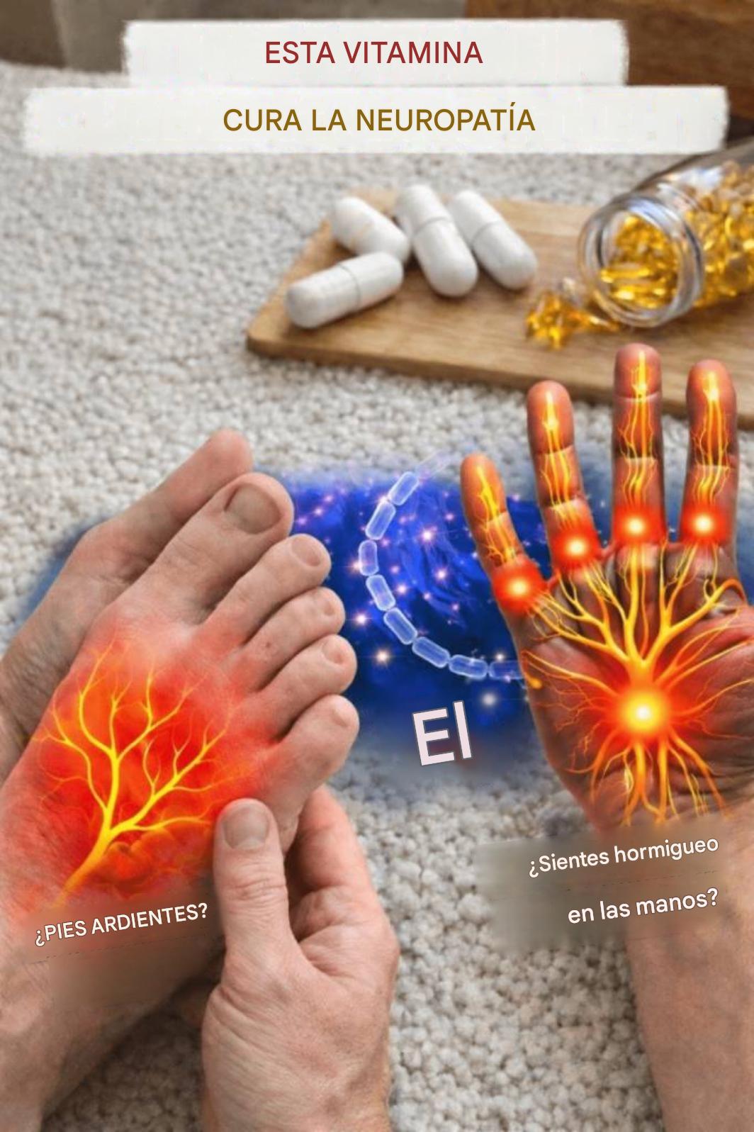 Vitamina número 1 para neuropatía y daño nervioso (dolor en manos y pies)