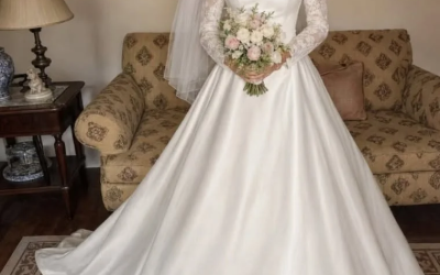 El vestido de novia reveló el secreto de mi madre.