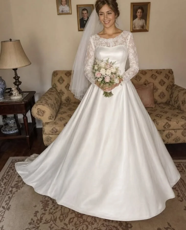 El vestido de novia reveló el secreto de mi madre.