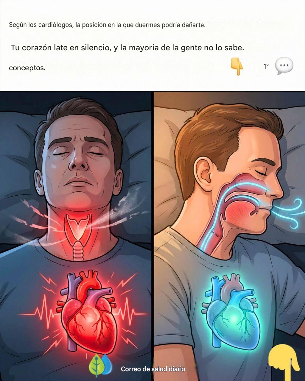 Un cardiólogo dice que la posición en la que duermes puede dañar tu corazón, aunque no te des cuenta, y la mayoría de la gente no lo sabe. Continúa en el ENLACE al primer comentario. ⬇️⬇️